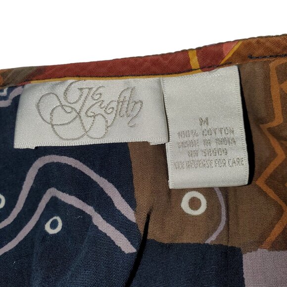 Go Softly Safari House Dress Midi Button-Front Animal Patchwork Giraffe Elephant - Picture 7 of 7